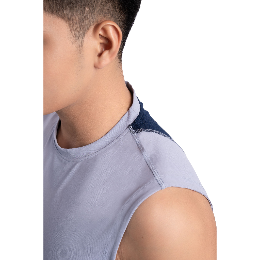 Áo thun tanktop nam DONMAN thiết kế sát nách để chơi thể thao, tập gym thun co giãn tốt - ATN03