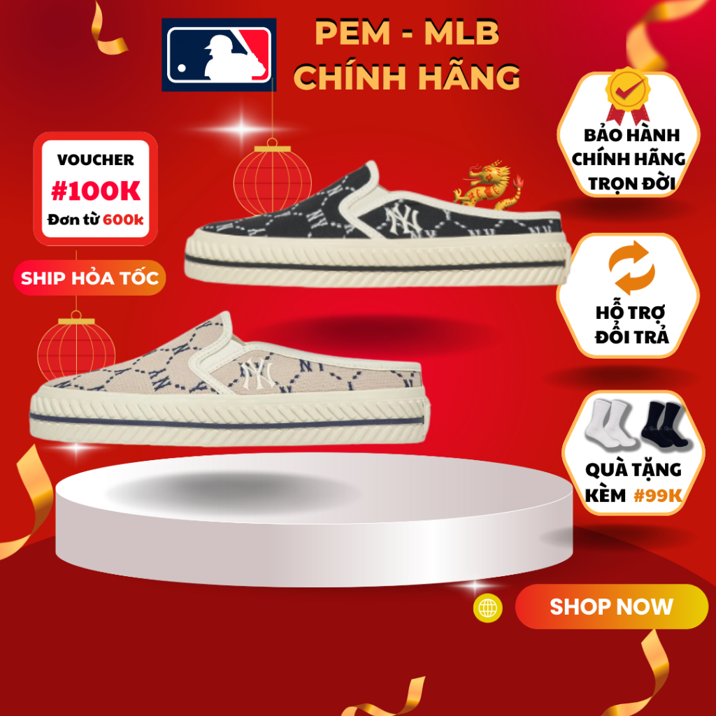 Mule dia monogram New York Nâu và đen, đế 4-5cm giá tốt chuẩn chính hãng