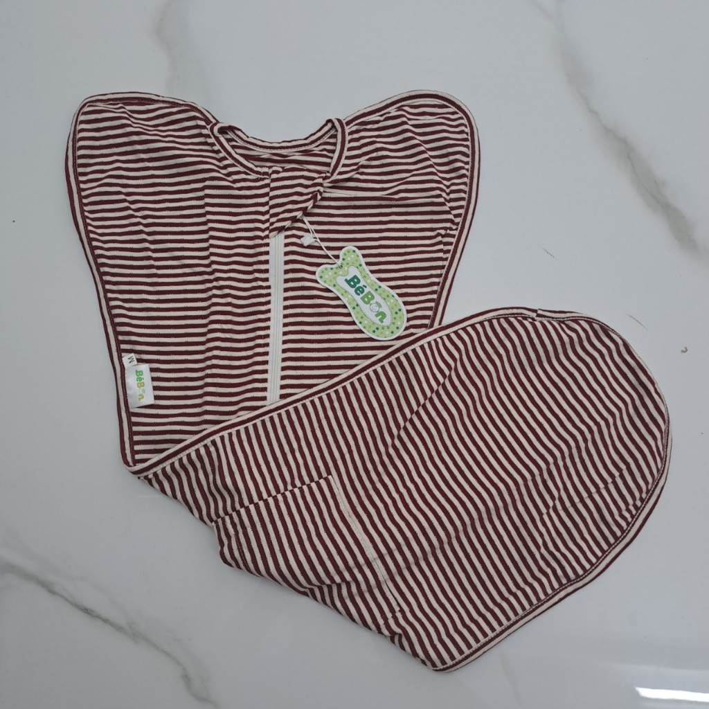 Nhộng chũn cho bé sơ sinh vải cotton 4 chiều giúp bé ngủ ngon mã BB22