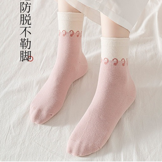 Tất Vỡ Nữ Cổ Cao Chất Liệu Cotton Phong Cách Dễ Thương Mã T57