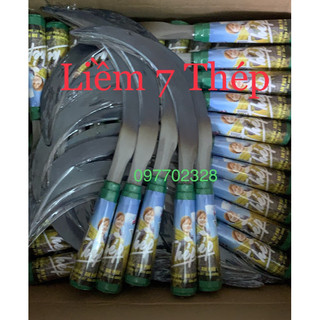 Liềm 7 thép cắt cỏ voi, cắt cỏ sả, cắt lúa, liềm sắc bén