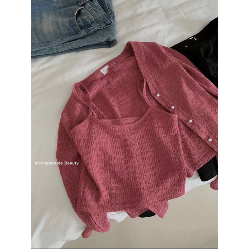 Áo dây kèm áo khoác