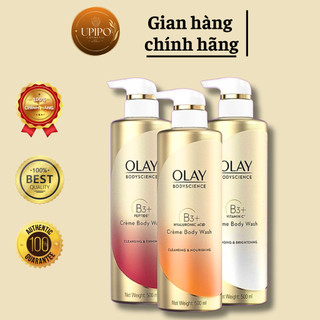 Sữa Tắm OLAY B3+ Siêu Dưỡng Trắng Da, Cấp Ẩm Và Đàn Hồi 500ml (Bản Thái)
