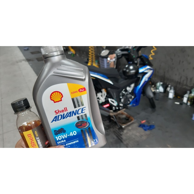 Dầu Nhớt Cao Cấp Cho Xe Số, Côn Tay SHELL ADVANCE ULTRA 10w40