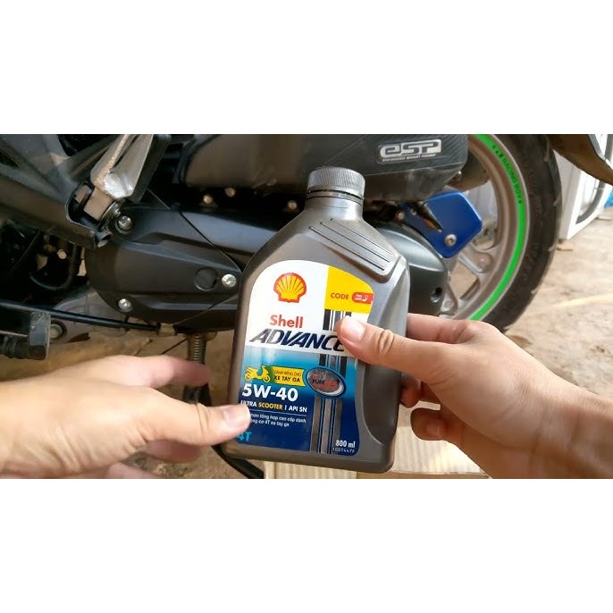 Dầu Nhớt Cao Cấp Cho Xe Tay Ga Shell Advance Ultra Scooter 5w40
