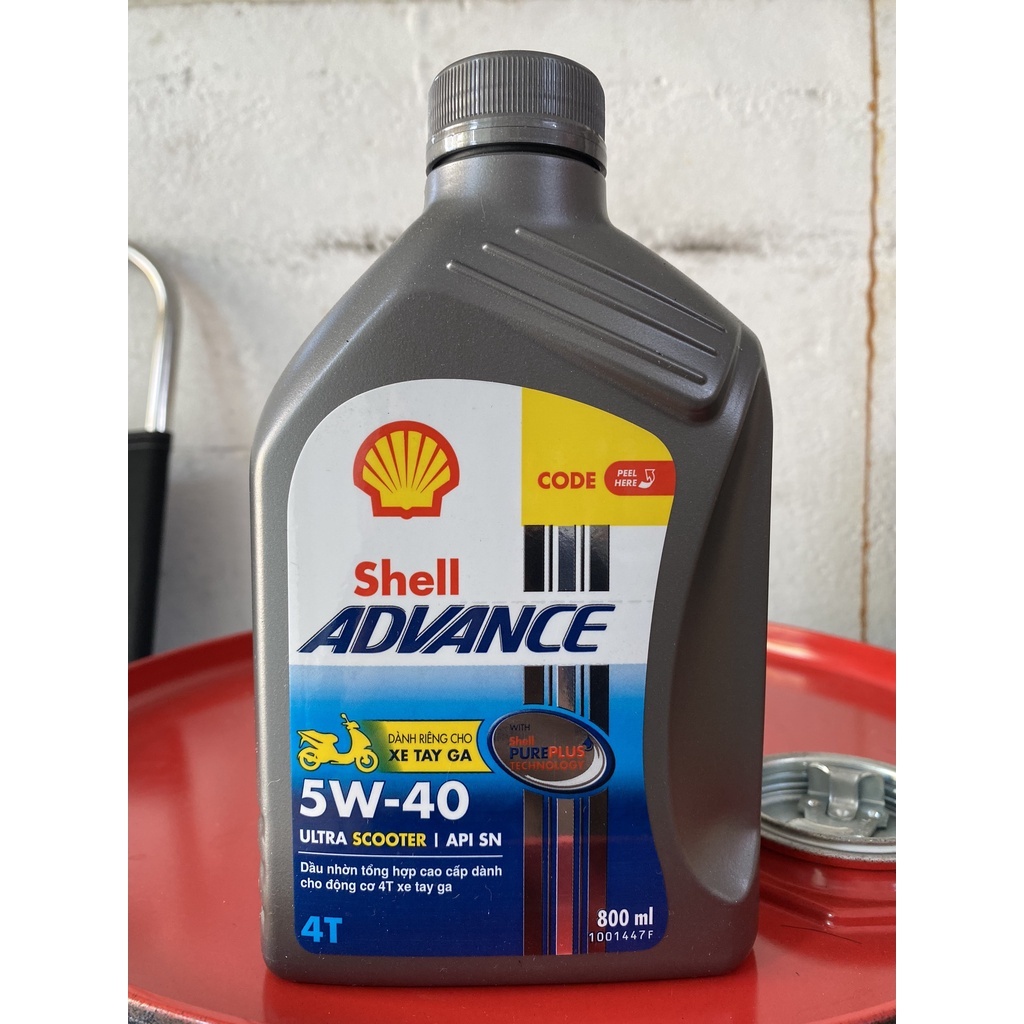 Dầu Nhớt Cao Cấp Cho Xe Tay Ga Shell Advance Ultra Scooter 5w40