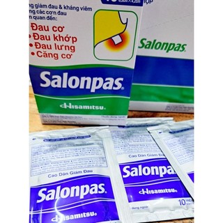 MIẾNG DÁN GIẢM ĐAU SALONPAS [1 GÓI 10 MIẾNG]