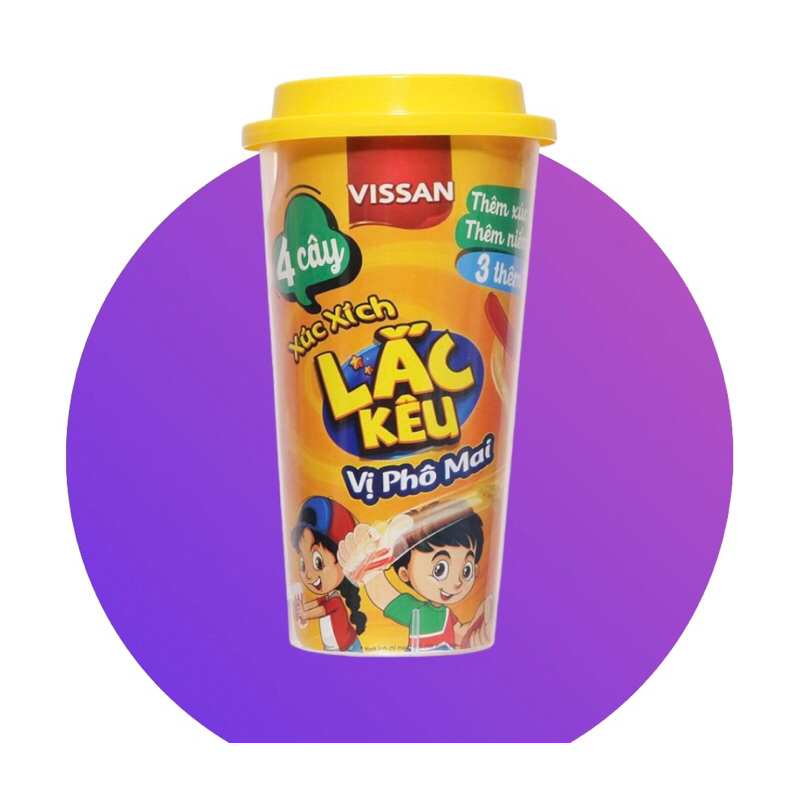 Xúc xích lắc kêu Visaan vị phô mai