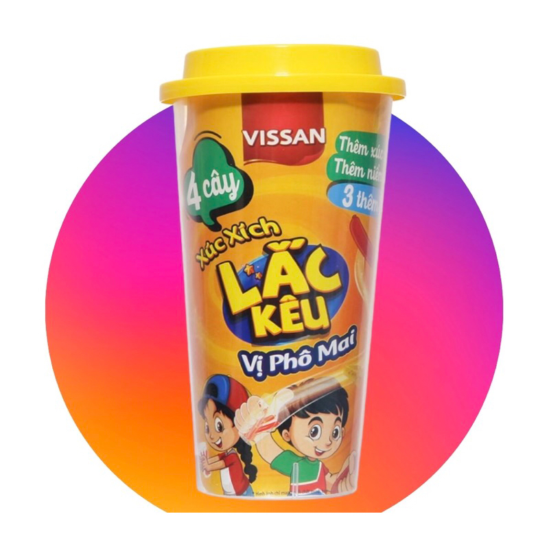 Xúc xích lắc kêu Visaan vị phô mai