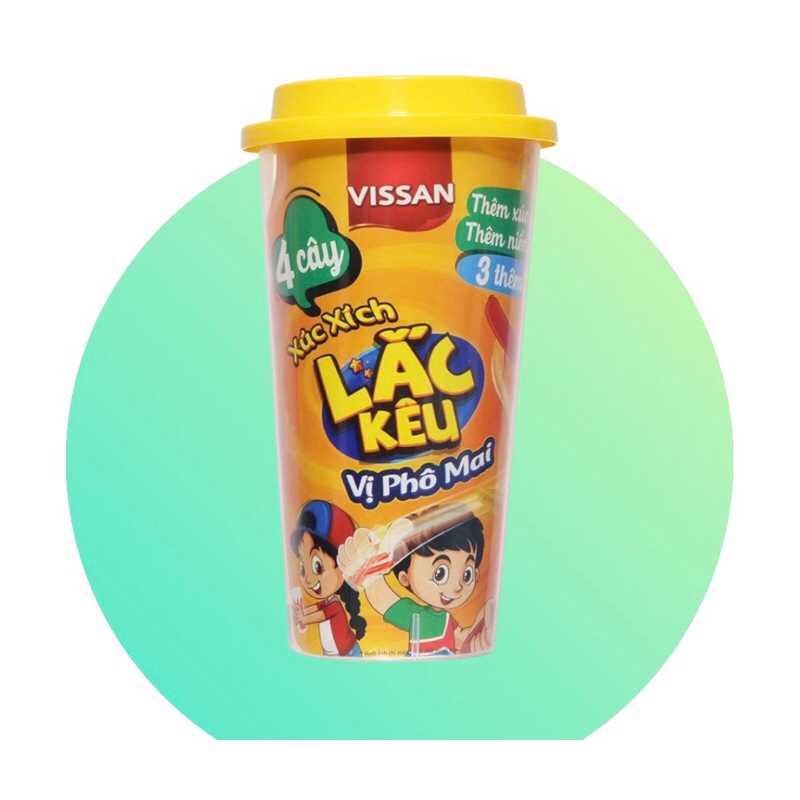 Xúc xích lắc kêu Visaan vị phô mai