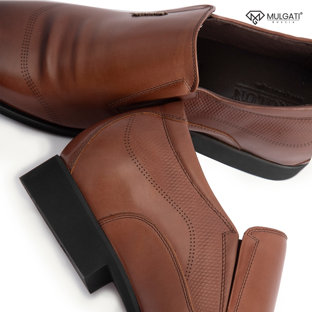 Giày cao nam MULGATI Leather da bò cao cấp dập lỗ - NG230-72
