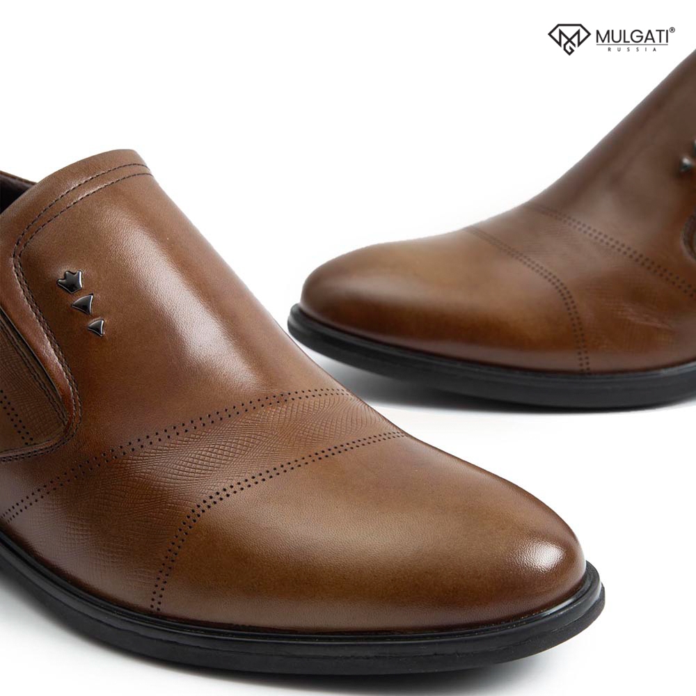 Giày cao nam MULGATI Padded Leather da bò cao cấp dập vân lỗ - NGW002-1