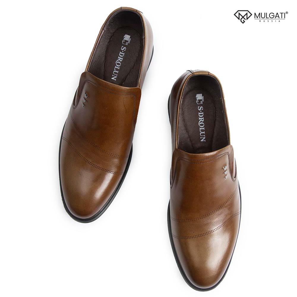 Giày cao nam MULGATI Padded Leather da bò cao cấp dập vân lỗ - NGW002-1