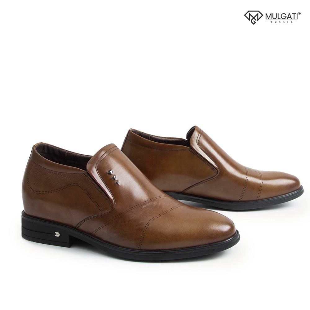 Giày cao nam MULGATI Padded Leather da bò cao cấp dập vân lỗ - NGW002-1