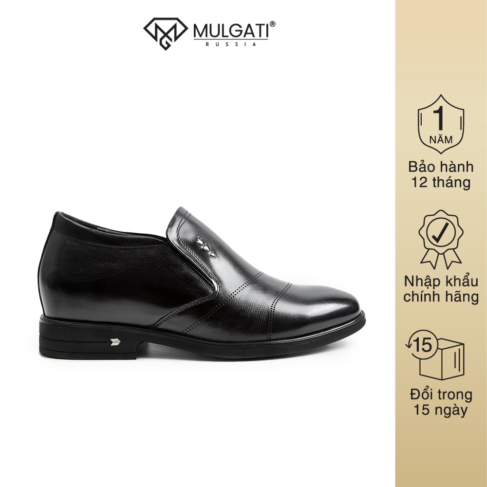 Giày cao nam MULGATI Padded Leather da bò cao cấp dập vân lỗ - NGW002-1