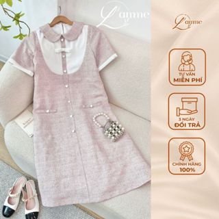 Váy bầu dự tiệc, Đầm thiết kế thu đông Sarah Dress kiểu dáng thanh lịch, chất dạ cao cấp By Lamme