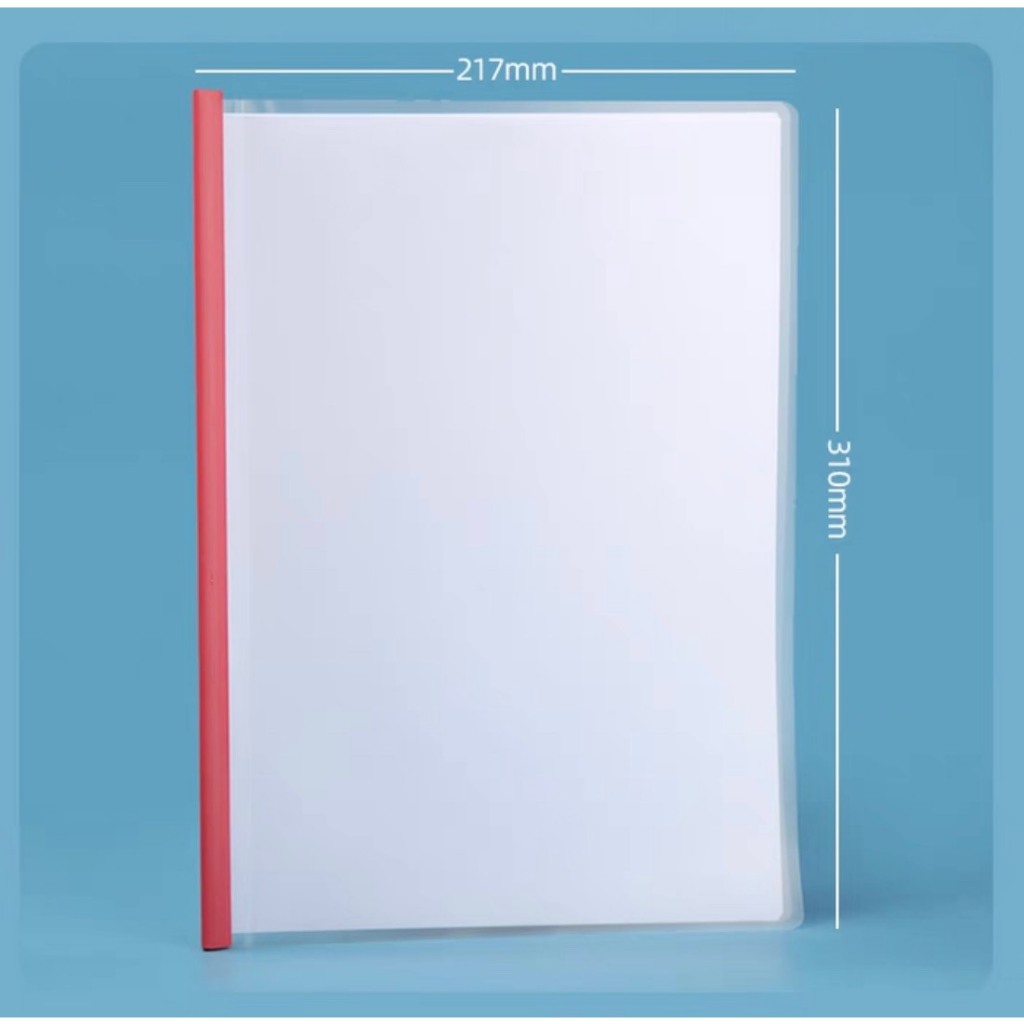 Thanh kẹp gáy tài liệu size A4 K93, Bìa kẹp gáy nhựa cứng, chắc chắn màu Pastel