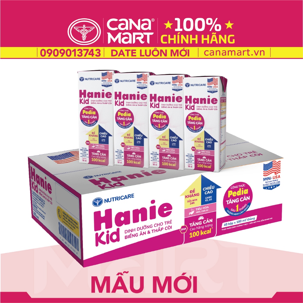 Sữa nước Nutricare Hanie Kid cho trẻ biếng ăn suy dinh dưỡng
