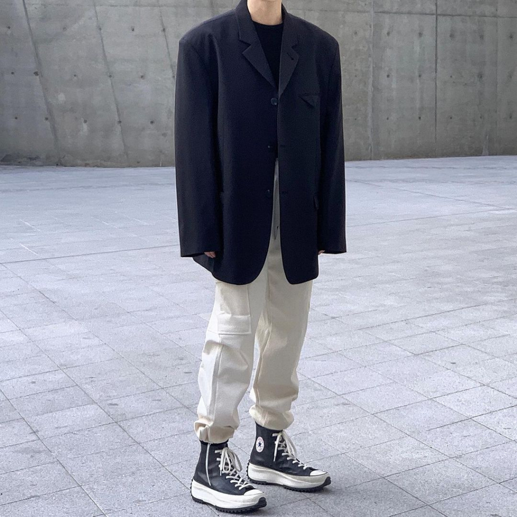 Áo Vest / Blazer Đen style,vintage, công sở Nhật,Hàn - secondhand  COB.vintage