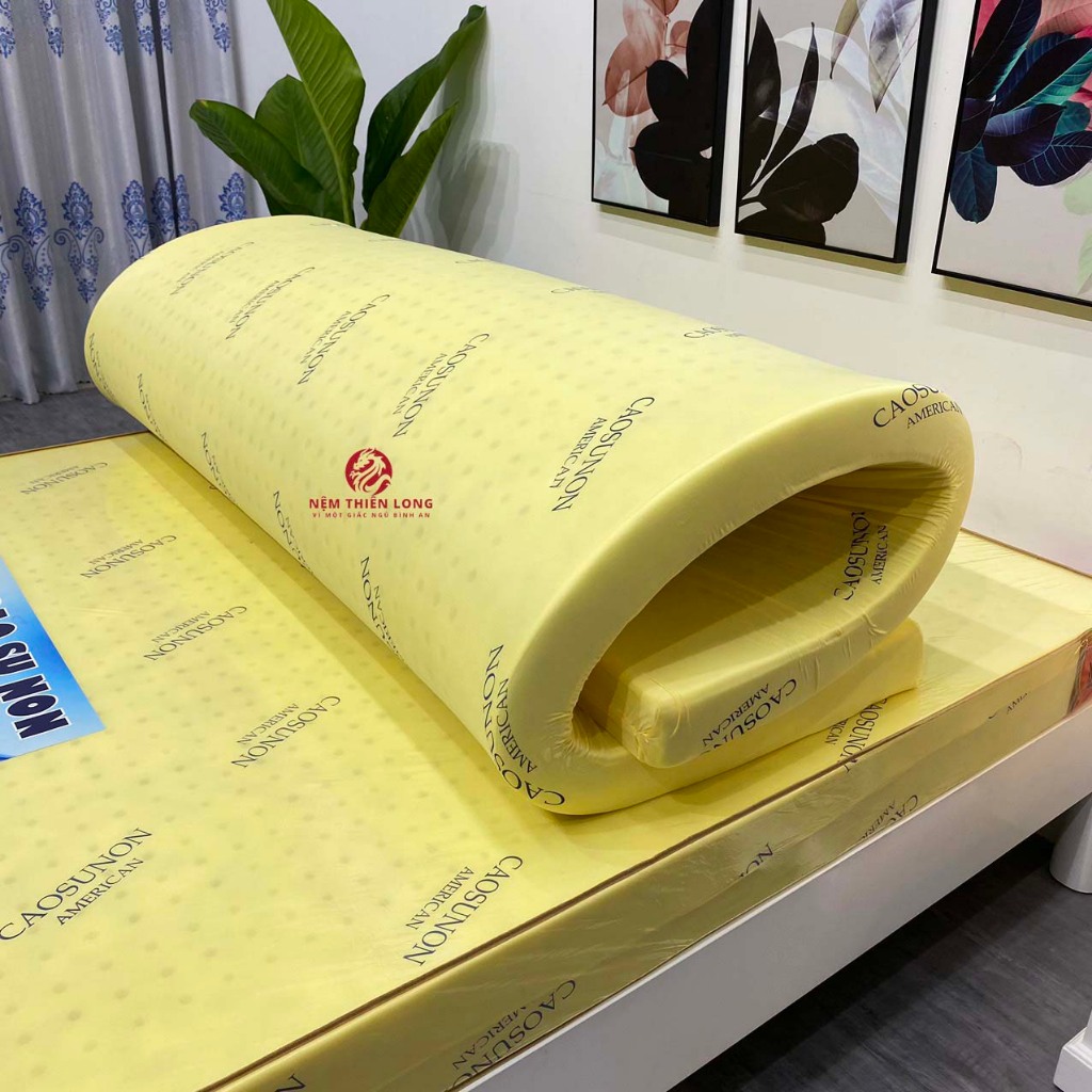 Nệm Cao Su Non American 1m6 x 2m x 10p cho giường đôi 2 người chính hãng