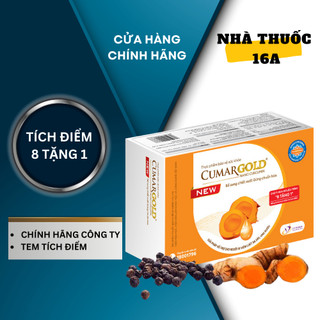 CUMARGOLD NEW - DƯỢC PHẨM CVI - HỖ TRỢ VIÊM LOÉT DẠ DÀY TÁ TRÀNG (CURMAGOLD NEW HỘP 30 VIÊN)