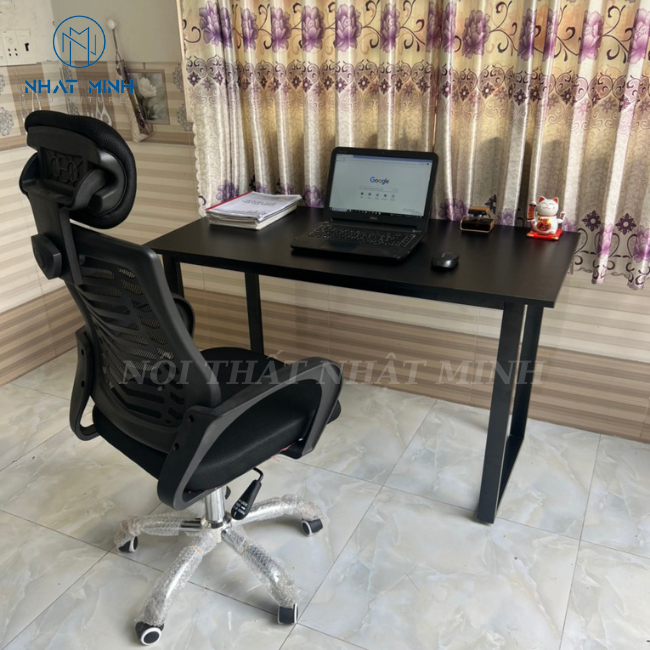 Bàn Làm Việc Chữ U, Bàn Học Tập, Gaming Chân Sắt Sơn Tĩnh Điện, Mặt Gỗ Công Nghiệp Cao Cấp