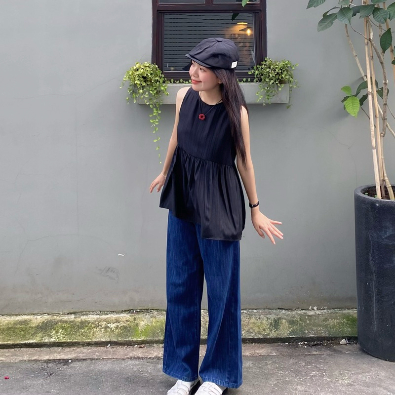 Áo babydoll sát nách - Áo Hoa Nắng Aufra Studio