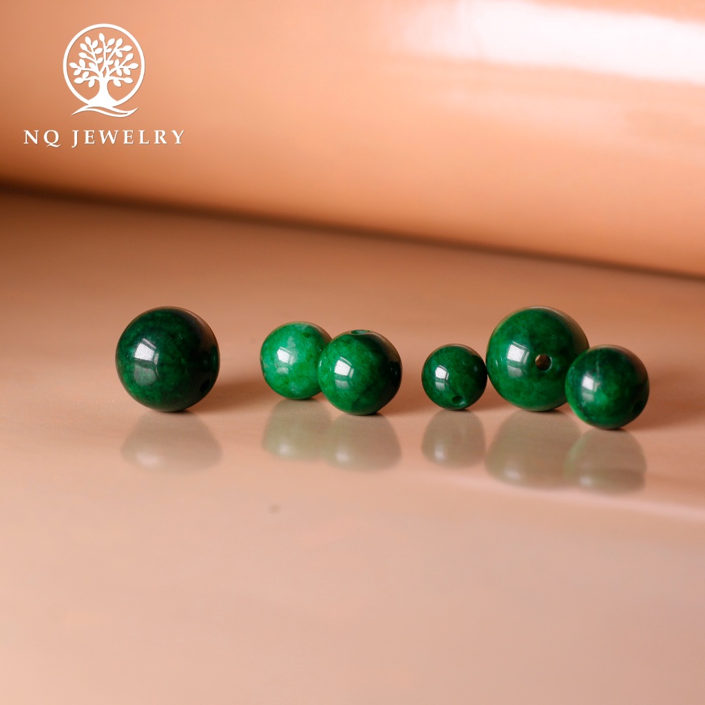 Hạt lẻ phong thủy xỏ vòng thủ công, handmade, DIY Jadeite sơn thủy