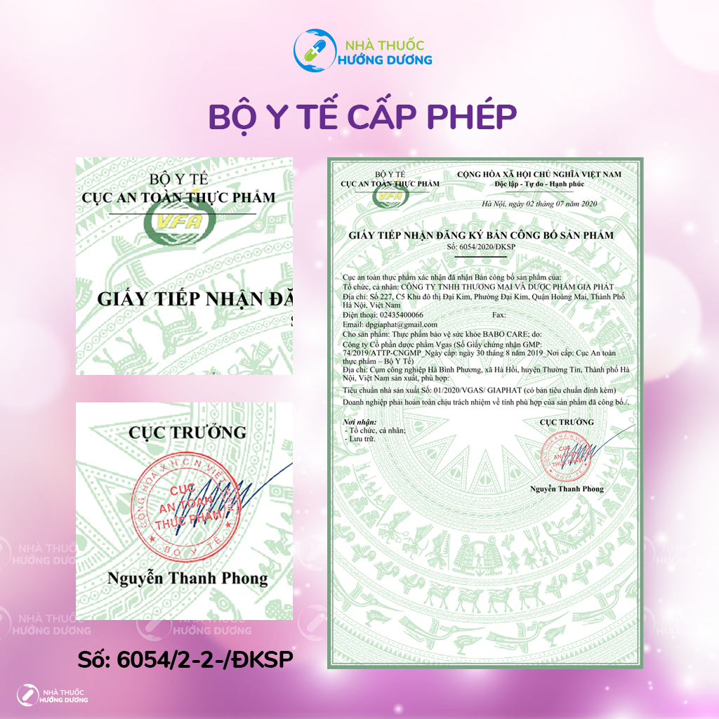 Viên uống cho bà bầu Babo Care bổ sung Vitamin DHA Sắt Canxi giúp tăng sức đề kháng cho cả mẹ và bé 30 viên/hộp