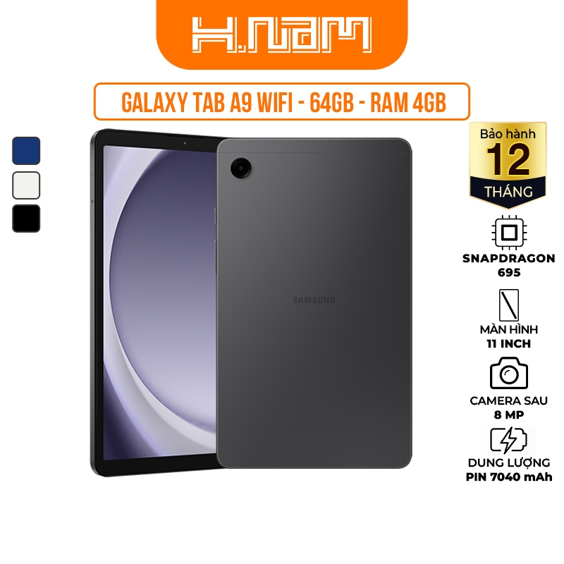 Máy tính bảng Samsung Galaxy Tab A9 Wifi 64GB Ram 4GB Nguyên Seal - 25937