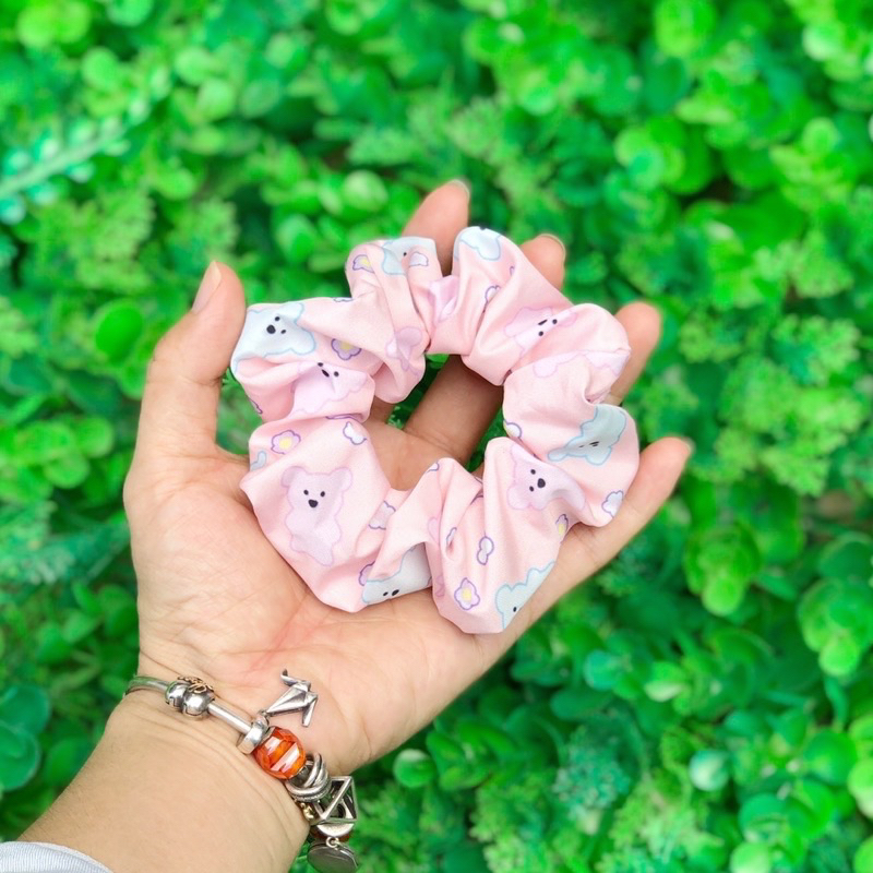 Dây buộc tóc HOẠ TIẾT HOẠT HÌNH BÒ SỮA, KHỦNG LONG, DOREMON, GẤU size nhỏ