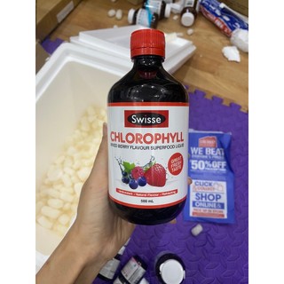 Nước Diệp Lục Swisse Chlorophyll 500ml - hàng Úc chuẩn đi air