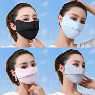 [5❤️][FREESHIP] KHẨU TRANG VẢI THUN CHỐNG TIA UV,  NẮNG DÂY RÚT 2 TẦNG [HCM]