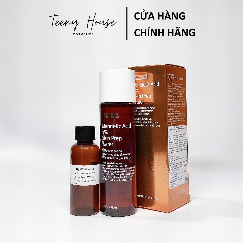 Toner tẩy da chết cho da nhạy cảm By Wishtrend Mandelic Acid 5%