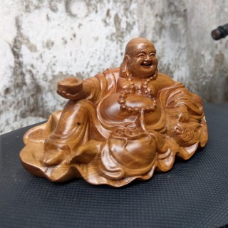 Tượng Di Lặc Gỗ Bach Xanh