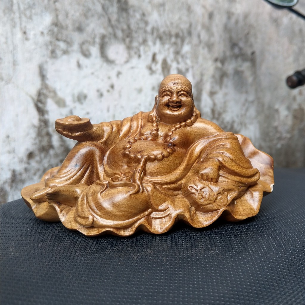 Tượng Di Lặc Gỗ Bach Xanh