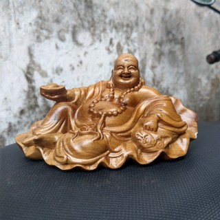 Tượng Di Lặc Gỗ Bach Xanh