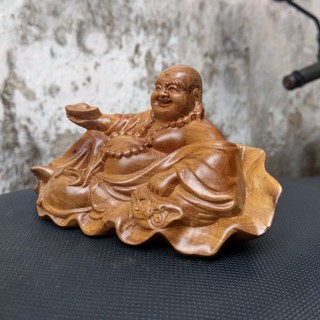 Tượng Di Lặc Gỗ Bach Xanh