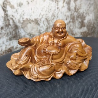 Tượng Di Lặc Gỗ Bach Xanh