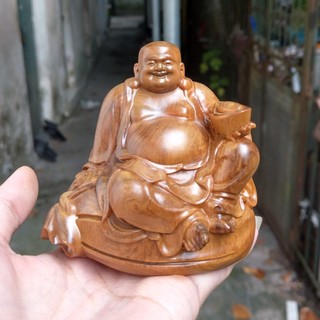Tượng di lặc để ô tô - cao 11cm