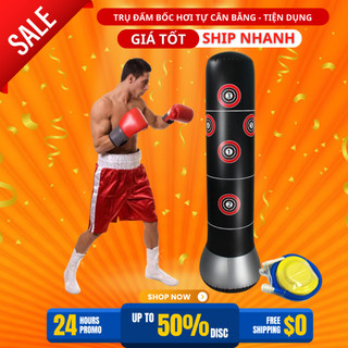 Vỏ trụ đấm bốc boxing muay thái karate tự cân bằng cao cấp – kèm bộ bơm hơi