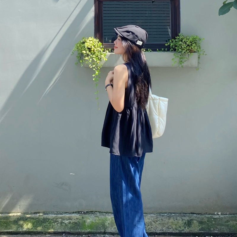 Áo babydoll sát nách - Áo Hoa Nắng Aufra Studio