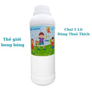 Nước thổi bong bóng xà phòng Bubbles Goldfish chai 1 Lít thích hợp cho các loại súng bắn và máy thổi