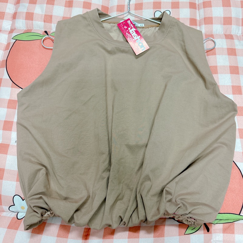 Áo kiểu nữ cổ tròn màu nude