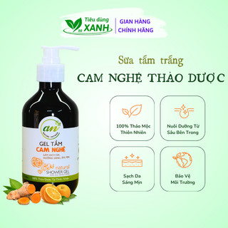 Sữa Tắm Thảo Dược Cam Ngọt Nghệ Tươi AN NATURE VN - Sạch Da, Dưỡng Ẩm, Sáng, Mịn