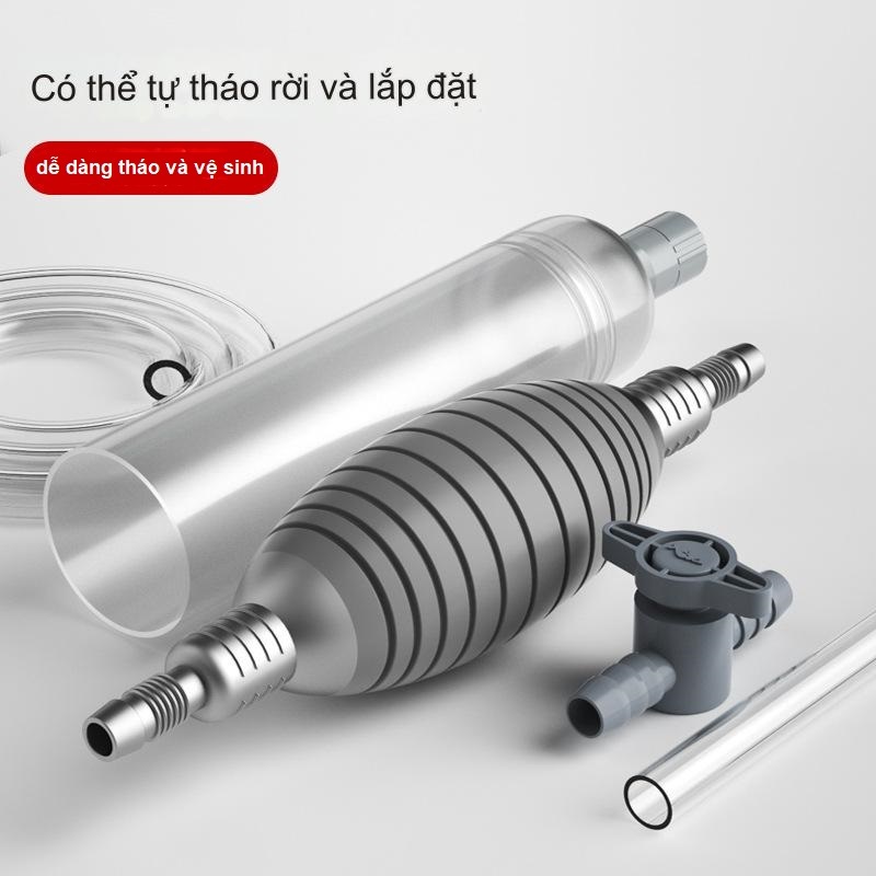 Bơm tay thay nước hồ cá loại đẹp - hạn chế hút cát và phân nền ra ngoài
