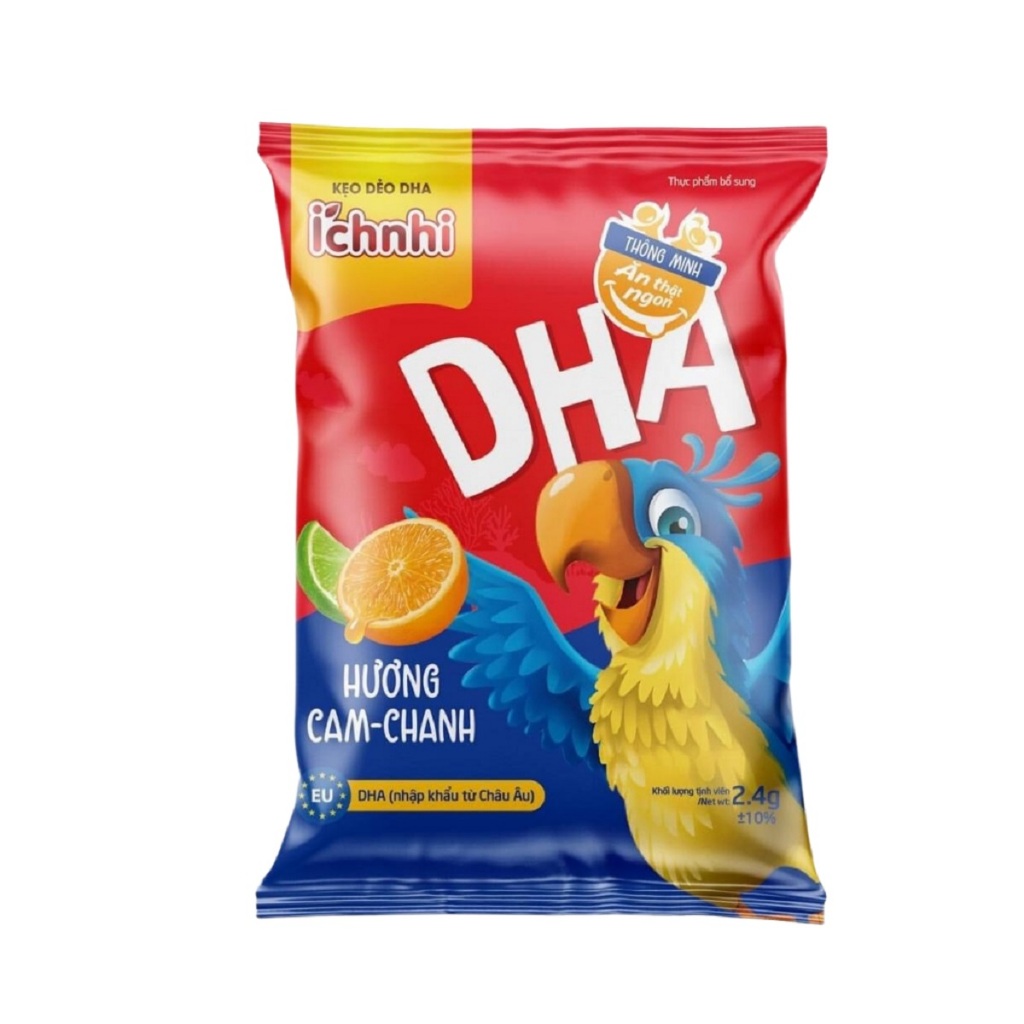 Kẹo dẻo DHA Ích Nhi  giúp tăng cường trí nhớ, phát triển não bộ và bé ăn ngon