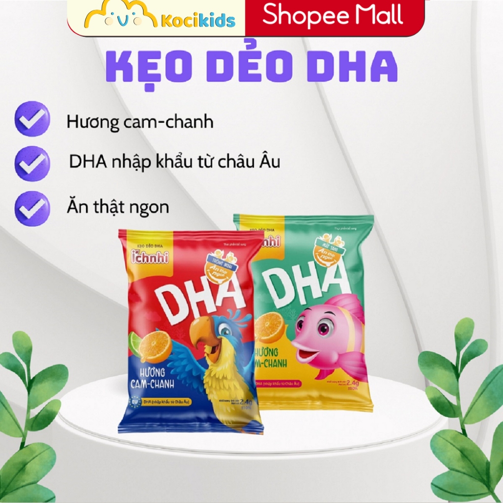 Kẹo dẻo DHA Ích Nhi  giúp tăng cường trí nhớ, phát triển não bộ và bé ăn ngon