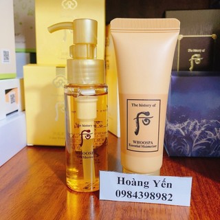 Cặp Sữa Tắm và sữa dưỡng thể whoo spa mini