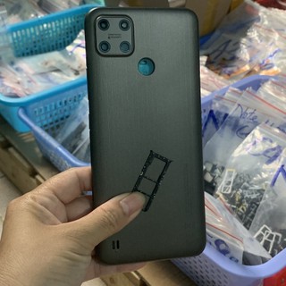 Bộ vỏ zin Realme C25Y (bộ gồm lưng, sườn, phím, kính camera)